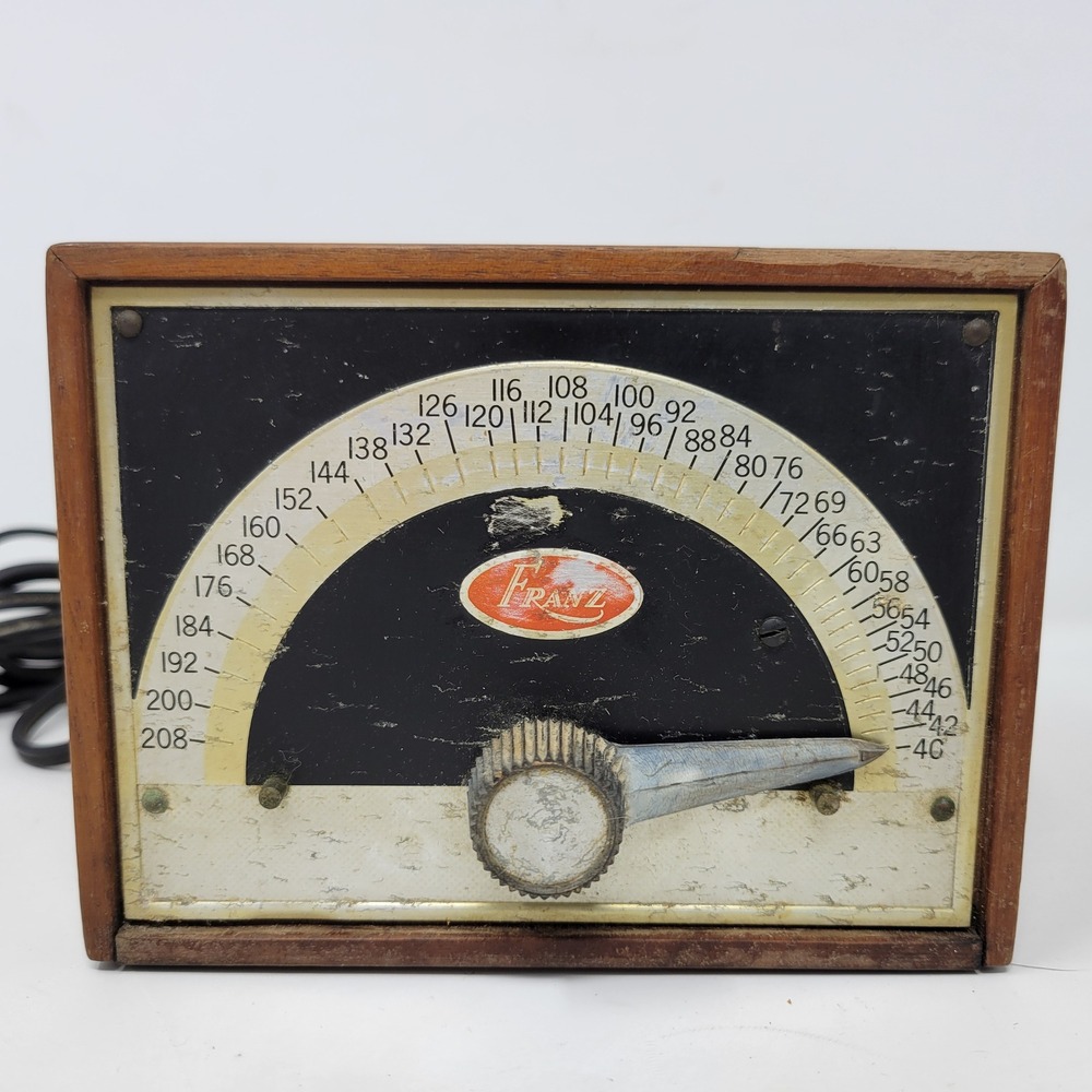 Vintage Franz Electric Metronome Model LM-5 Solid Walnut Wood Case Made in USA